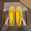Bailarinas de Estilo Mariposa Inspiradas en Chanel para Mujer con Suelas Suaves, Estilo Retro Francés de Noche, Suaves Zapatos Plateados para Primavera/Verano