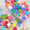 Niñas Color Bola para el Cabello Cuerda para el Cabello Súper Linda Banda de Goma Nuevo Anillos para el Cabello Lindos para Niñas de Jardín de Niños Elástico Adorno para la Cabeza Elástico