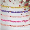 Guirnalda de Día de la Madre con Purpurina, Pancarta Decorativa Festiva, Artículos para Fiestas, Adornos Colgantes, Decoraciones para el Día de la Madre