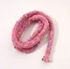Cuerda de hilo hueco de poliéster de color hilo de poliéster cuerda de tejer hecha a mano para bricolaje decoración llavero de cuentas Perler colgante de bolsa