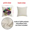 Venta Caliente de AliExpress Funda de Almohada de Carnaval con Estampado Divertido, Poliéster, Funda de Cojín para Sofá Resistente a Manchas, Almohada de Mesita de Noche