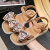 Sandalias de Princesa para Niñas Antideslizantes Suela Suave 2024 Verano Nueva Moda 3-12 Años Niños Casual Playa Sandalias