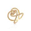 Anillo Abierto Geométrico Cortado Aogu Europeo y Americano de Moda Nicho Diseño Ins Femenino Nicho Elegante Exagerado Nuevo