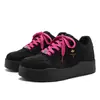 Sapatos Masculinos Estilo Campus Retrô Sapatos Plataforma Solado Macio Novos Sapatos de Solado Grosso Pão Sapatos Casuais para Casal