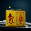 [em estoque] Novo Zhong Kui Painted Card Ping An Blessing Metal Card Gold Card Alloy Protection Card Buddha Card Coloque Celular