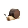 Posavasos de Madera Creativos de Caracol para Escritorio, Almohadillas Aislantes de Calor, Adornos Decorativos, Almohadillas Resistentes al Calor, Bases para Ollas, Bases para Tazones, Portavasos, Succión Magnética Venta al por Mayor