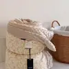 Colcha de gasa de doble capa 100% algodón estilo coreano, colcha de primavera y otoño, colcha de gasa de algodón puro, colcha cálida de otoño e invierno, lavable a máquina