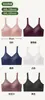 Top sin tirantes acanalado con botones al frente talla plus para mujer, sujetador deportivo sin costuras que absorbe los impactos, ropa interior de lactancia
