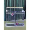 Acuario de Acrílico Acuario para Pez Betta Tailandés Tanque Nacional para Betta Acuario Pequeño de Escritorio Aislamiento Acuario Pequeño para Paisajismo del Hogar