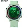 Sanda Aliexpress El más vendido Reloj para Estudiantes Ultra Delgado Luminoso Impermeable Simple Deportivo Multiusos Electrónico para Hombres y Mujeres