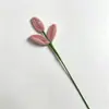 Flores artificiales, flores de hoja con acabado retorcido, ramos hechos a mano para el Día de San Valentín y el Día de la Madre para decoración del hogar