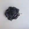 Acessórios Florais com Fios Brilhantes Delicados, Rosas de Renda de Malha com Bordas Queimadas, Presilhas de Cabelo Artesanais para DIY, Decorações para Sapatos e Chapéus, Enfeites para Bolsas e Acessórios para Corsage