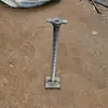 Soportes de tubo de acero ajustables para obras de construcción, soportes superiores huecos, bases de soporte de andamio ajustables, pernos y tornillos