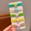 Elástico de cabelo infantil corda de cabelo para bebê cabeça de bola não machuca o cabelo anel de cabelo meninas acessórios de cabelo de alta elasticidade com rabo de cavalo