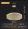Lustre de Cristal de Luxo Leve Italiano para Sala de Estar Simples de Alto Padrão para Villa Sala de Jantar Quarto Hall Lâmpada Principal 2024 Novo