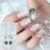 Película de Calcomanía para Uñas FF Estéreo Impermeable Sin Hornear Calcomanía Completa Estilo Simple Papel de Película para Calcomanías de Uñas de Primavera, Verano, Otoño e Invierno