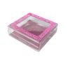 Cajas Cuadradas de Plástico para Pestañas en Stock, Juego de Dos, Cajas de Cartón Multicolores para Pestañas al por Mayor