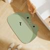 Tapete de piso de barro de diatomeas para baño, caricatura linda de animal pequeño, absorbente, de secado rápido, antideslizante, para el hogar, resistente al desgaste, resistente a las manchas.