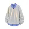Sudadera Kxp de dos piezas falsas con cuello 320g Y500 (3D)