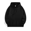 Sudadera Deportiva Casual de Color Sólido, Holgada y Delgada para Primavera y Otoño, para Parejas, Versátil, con Capucha Grande de Felpa y Logo Estampado