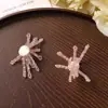 Moda Coreia do Sul Cristal Bordado à Mão Contas Flor Tecido Adesivo DIY Sapatos Flor Acessórios de Cabelo Presilha Lateral Adorno de Cabeça Patch de Roupa