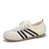 Zapatos Deportivos Forrest Gump Casuales Vintage Mini Yang Mismo Estilo Wafflet Bloque de Color Zapatos de Ballet Cómodos y Buenos para Usar Zapatos de Mujer FY-187