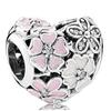 Panjia pulseira feminina rosa amor flor magnólia pétalas contas de vidro contas soltas contas diy acessórios atacado