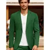 Chaqueta de Traje de Solapa Simple para Hombre 2026 Comercio Exterior Chaqueta de Traje de Algodón y Lino para Hombre Corte Entallado Negocios Moda Tendencia Traje Superior