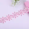 Explosión de fábrica serie flor caliente bordado encaje accesorios de ropa color DIY poliéster código de barras encaje soluble en agua