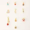 Jingde Jewelry Chapado en Cobre Oro de 24 Quilates Alta Retención del Color Colgante Pequeño de Gota Accesorios para Joyería DIY Semiacabados al por Mayor