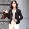 Nuevo Producto Otoño/Invierno 2026: Chaqueta de Cuero Holgada Casual Versátil, Cárdigan de Moda de Gamuza, Abrigo de Manga Larga Talla Grande para Mujer
