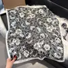 Cachecol quadrado de seda estilo europeu e americano 70cm vintage estampado com castanha de caju arte faixa de cabelo terno com lenço decorativo
