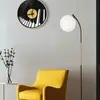 Lámpara de Pie Esférica Nórdica para Dormitorio, Lámpara de Pie Creativa Minimalista Moderna con Forma de Bola Estilo Ins Tendencia para Sala de Estar