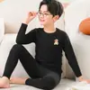 Conjunto de Ropa Interior Térmica para Niños, Conjunto de Otoño para Niños De Rong, Pijamas de Invierno para Niños Mayores, Ropa Interior Base para Estudiantes Niñas