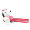 Chaveiro de boneca fofa do Snoopy, chaveiro de silicone para carro de casal, pequenos enfeites para mochila, chaveiro criativo