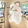 Caja de Pañuelos para Coche de Oso y Conejo Lindo Colgante Decoración Creativa Dibujos Animados Bolsa Colgante de Pañuelos para Respaldo de Asiento de Coche