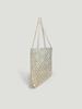 Personalizado Otoño Nuevo Francés Hada Retro Calado Hecho a Mano Bolso de Perlas Blancas Tejido con Cuentas Bolso de Hombro Sobaco