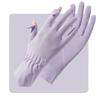 Guantes de Protección Solar para Mujer, Anti-UV, Seda de Hielo, Exteriores, Secado Rápido, Transpirables, Conducir, Antideslizantes, Sombrilla, Protección para Ciclismo, Pantalla Táctil