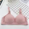 Para taza grande talla grande 46 sujetador 3 filas sin aro de acero sujetador sujetador de madre algodón fino copa C suave