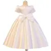 Vestido para Niña Vestido de Banquete de Cumpleaños Vestido Francés Piano Violín Actuación en Escenario Boda Niña Pequeña Dama de Honor Vestido de Flor