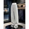 Colección Otoño 2026: Pantalones Casuales de Hombre de Peso Pesado 320g Algodón Patchwork Desestructurado Talla Grande Sencillos Versátiles de Pierna Ancha Curva