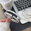 Pulsera rígida Fu de plata de ley 999.9 Hello Kitty tachonada con diseño de cielo estrellado y hielo picado, regalo para niñas y mejores amigas