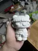 Muñeca de huevo versión Mini Q fiesta yeso hecho a mano DIY muñeca pintada blanco base pato brillante juguete para grafitis infantiles