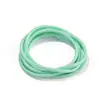 Cordón de cera coreano de 3.0 mm, cuerda de cera de poliéster con patrón de serpiente multicolor, material de tejido hecho a mano para pulseras y collares, resistente al desgaste