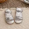 Zapatos de niña verano nuevo sandalias de princesa para niños niños medianos y grandes niña pequeña casual zapatos romanos bebé zapatos de suela blanda