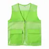 Chaleco de Malla de Bolsillo Doble Ropa de Trabajo Chaleco de Malla para Voluntarios Chaleco Publicitario para Actividad Grupal