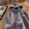 Sudadera con capucha para hombre estilo americano, nueva marca de moda otoño e invierno 2026, sudadera casual holgada estilo coreano oversized