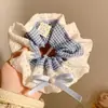Elástico de Cabelo Oversized Estilo Coreano Intestino de Porco, Corda de Cabelo Versátil com Renda de Bolinhas, Elástico para Rabo de Cavalo Alto, Elástico de Borracha, Acessório de Cabelo de Alta Qualidade