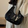 Bolso de gran capacidad bolso de mujer 2023 nuevo diseño nicho de alta gama estilo occidental bolso bandolera retro popular bolso dumpling