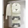 Organizador de Almacenamiento de Calcetines Armario de Dormitorio Bolsa Colgante para Ropa Interior Bolsa de Malla Colgante Soporte Organizador Detrás de la Puerta